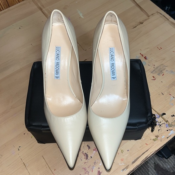 LUCIANO PADOVAN stiletto pointy toe heels (sz 38) - Picture 2 of 9